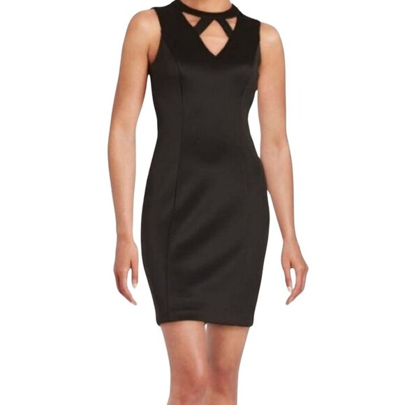 Guess Womens Black Cutout Bodycon Dress - Size‎ 14 - Picture 1 of 9
